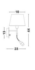 Nova Luce Nova Luce Elegantní nástěnná lampa Montato s LED diodou na flexibilním rameni NV 6916202