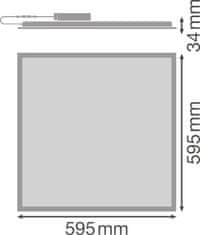 Osram LEDVANCE PANEL VAL 600 36 W 6500 K WT 4058075392403