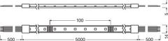 Osram LEDVANCE LED STRIP PERFORMANCE-1000 RGBW PROTECTED LS PFM -1000/RGBW/827/5/IP66 4058075436053