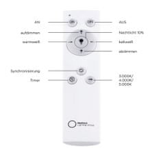 PAUL NEUHAUS LEUCHTEN DIREKT is JUST LIGHT LED stropní svítidlo, bílé, 50cm, stmívatelné, sériový obvod, CCT, proti oslnění, 3000-5000K