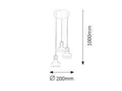 Rabalux Rabalux závěsné svítidlo Holly E14 3x MAX 40W bílá 5949