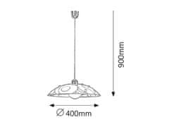 Rabalux Rabalux závěsné svítidlo Jolly E27 1x MAX 60W bílá vzorovaná 1864