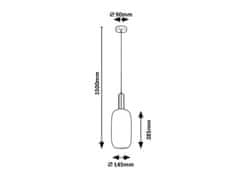 Rabalux Rabalux závěsné svítidlo Sinopia E27 1x MAX 60W zlatá 5224