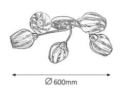 Rabalux Rabalux stropní svítidlo Danila E27 5x MAX 60W chromová 2970
