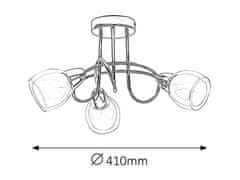 Rabalux Rabalux stropní svítidlo Dave E14 3x MAX 40W chromová 6081