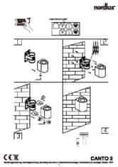 NORDLUX NORDLUX venkovní nástěnné svítidlo Canto 2 2x5W LED galvanizovaná ocel čirá 49701031
