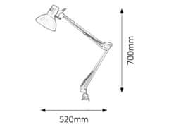 Rabalux Rabalux stolní lampa Arno E27 1x MAX 60W černá 4215