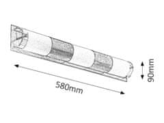 Rabalux Rabalux nástěnné svítidlo Periodic E14 3x MAX 40W chromová 5809