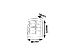 Rabalux Rabalux nástěnné svítidlo Sevilla E27 MAX 11W saténová chromová IP44 8799