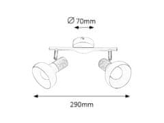 Rabalux Rabalux bodové svítidlo Holly E14 2x MAX 40W bílá 5944