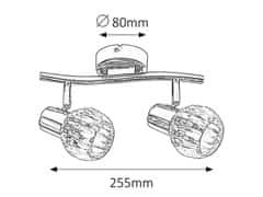 Rabalux Rabalux bodové svítidlo Lauren E14 2x MAX 40W chromová 6092