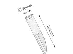 Rabalux Rabalux venkovní nástěnné svítidlo Inox torch E27 1x MAX 25W saténová chromová IP44 8261