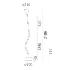 Artemide Artemide Pipe stojací lampa LED 2700K 0670W10A