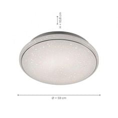 PAUL NEUHAUS LEUCHTEN DIREKT is JUST LIGHT LED stropní svítidlo, Smart Home, RGB plus W, dálkový ovladač, hvězdné nebe MEDION RGB plus 2700-5000K