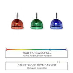 PAUL NEUHAUS LEUCHTEN DIREKT is JUST LIGHT LED závěsné svítidlo, vč. dálkový ovladač, stmívatelné, moderní RGB změna barev RGB plus 3000K