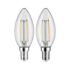 Paulmann PAULMANN LED svíčka Filament E14 230V 2x250lm 2x2,7W 2700K čirá 28855