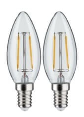 Paulmann PAULMANN LED svíčka Filament E14 230V 2x250lm 2x2,7W 2700K čirá 28855