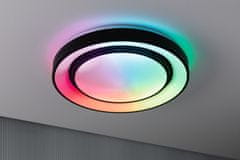 Paulmann PAULMANN LED stropní svítidlo Rainbow efekt duhy RGBW 230V 38,5W černá/bílá 70545