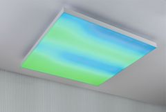 Paulmann PAULMANN LED Panel Velora Rainbow dynamicRGBW hranaté 595x595mm 3520lm RGBW bílá 79906