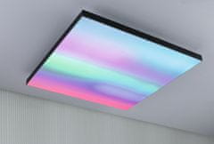Paulmann PAULMANN LED Panel Velora Rainbow dynamicRGBW hranaté 595x595mm 3520lm RGBW černá 79909