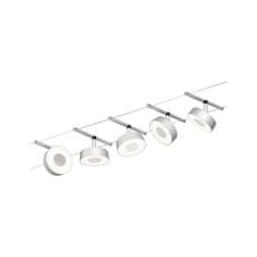 Paulmann PAULMANN LED lankový systém Circle základní sada 5x5W 3000K 230/12V matný chrom/chrom 94475