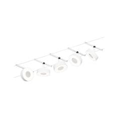 Paulmann PAULMANN LED lankový systém Circle základní sada 5x5W 3000K 230/12V bílá mat/chrom 94477