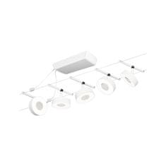 Paulmann PAULMANN LED lankový systém Circle základní sada 5x5W 3000K 230/12V bílá mat/chrom 94477