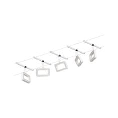 Paulmann PAULMANN LED lankový systém Frame základní sada 5x4,8W 3000K 230/12V bílá mat/chrom 94483