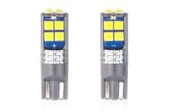 AMIO LED žárovky CANBUS 10SMD 3030 T10 W5W White 12V/24V