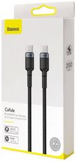 BASEUS Datový kabel Cafule USB-C PD2.0 100W 2m 20V 5A šedo-černý