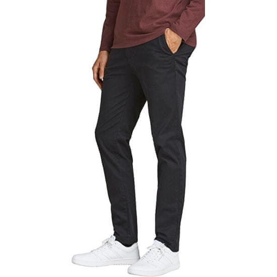 Jack&Jones Pánské kalhoty JJIMARCO Slim Fit 12150158 Black