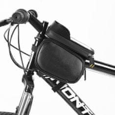 MG Bicycle Front cyklistická taška s pouzdrem na mobil 6.5L, černá