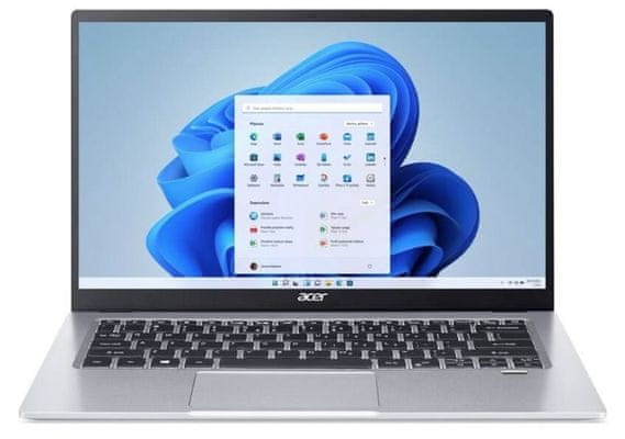 Ultrabook Acer Swift 1 14 palců Full HD Intel Pentium UHD Graphics Wi-Fi ax 256 GB SSD 8 GB RAM DDR4 výkon na rozdávání hliníkový kryt odolnost tenké provedení