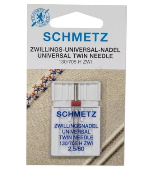 Schmetz dvojjehla normal 130/705H-80/2,5mm