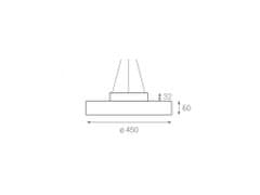 LED2 LED2 RINGO 45 P/N-Z, W 42 plus 5W 3000K DALI/PUSH