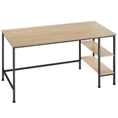 tectake Psací stůl Donegal 140x60x76,5cm - Industrial světlé dřevo, dub Sonoma