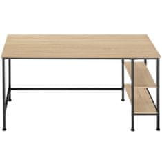 tectake Psací stůl Donegal 140x60x76,5cm - Industrial světlé dřevo, dub Sonoma