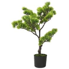 shumee vidaXL Umělá borovicová bonsai s květináčem 60 cm zelená