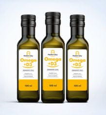 Hodné tuky Prémiový Omega +D3 konopný olej, 3x100ml