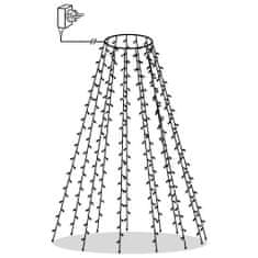 Vidaxl Světelná síť na vánoční stromek se 180 LED studená bílá 180 cm