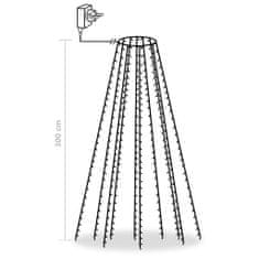 Vidaxl Světelná síť na vánoční stromek s 300 LED pestrobarevná 300 cm