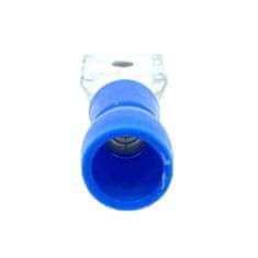 Izolované Cu lisovací kolíky ploché modré 6,3×0,8mm / 2,5mm2 100 ks