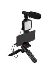 Doerr Vlogging Kit VL-5 Microphone videosvětlo pro SmartPhone