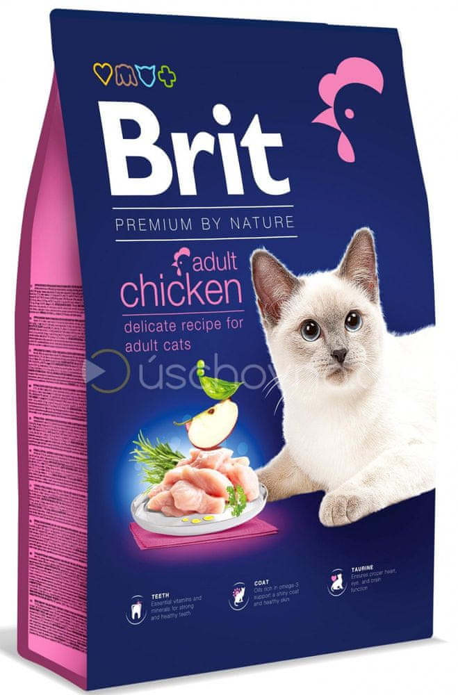 Brit Premium by Nature Cat. Adult Chicken, 8 kg