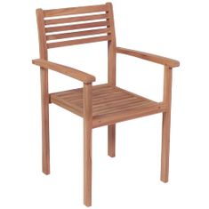 Greatstore Zahradní židle 4 ks vínové podušky masivní teak