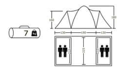 Acamper Model turistického stanu pro 4 osoby: LOFOT 4 PRO, blue