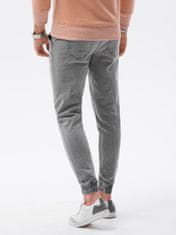 OMBRE Ombre Pánské jogger kalhoty P1027 - šedá - S