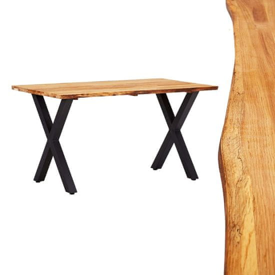 Greatstore Jídelní stůl 140 x 80 x 75 cm masivní dubové dřevo