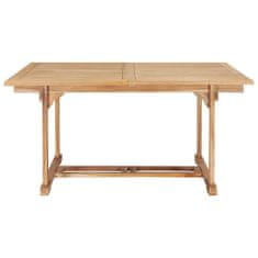 Greatstore Rozkládací zahradní stůl (150–200) x 100 x 75 cm masivní teak