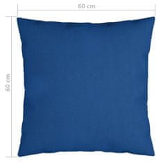 Greatstore Dekorační polštáře 4 ks královsky modré 60 x 60 cm textil